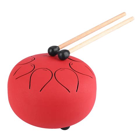 Tambor de lengua, mini tambor de lengua de percusión inoxidable de 6 ...
