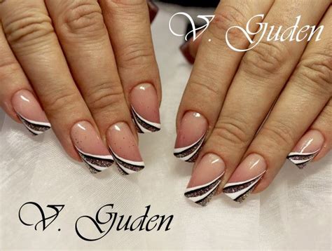 косой френч абстракция наращивание ногти French Nail Art, Nails Inc ...