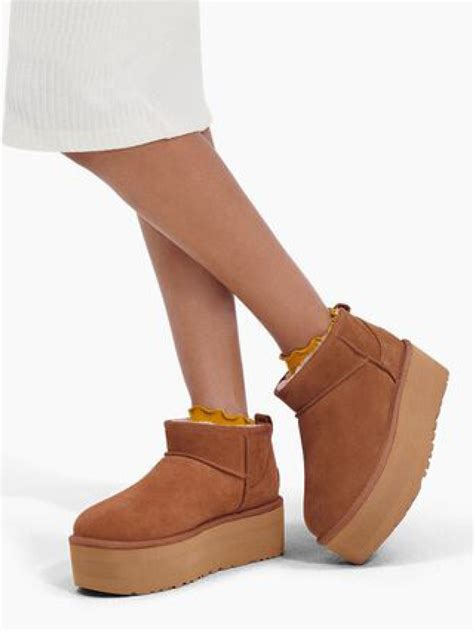 Bella Hadid Paired Barely-There Shorts With UGG Platform Shoes in NYC ...