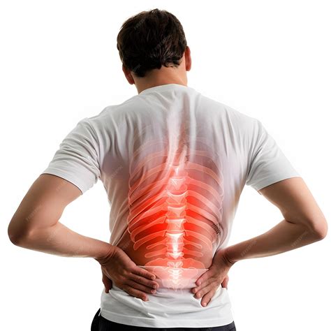 Back pain kidney inflammation man suffering from backache at home