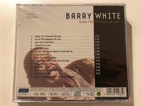 Barry White – Under The Influence Of Love / Eurotrend Audio CD 2003 ...