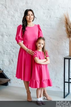 Одинаковая одежда для мамы и дочки Family Look купить оптом недорого в ...