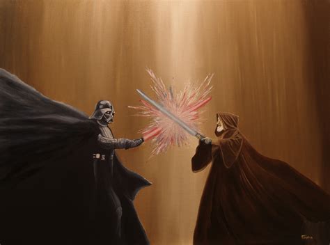 The Last Battle Darth Vader Obi Wan Star Wars Wallpaper,HD Movies ...