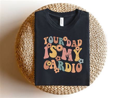 Your Dad is My Cardio Svg, Retro Font Svg, Digital Downloads, Hot Dad