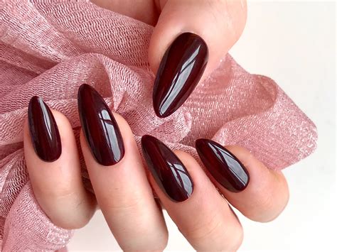 Deep Burgundy Nails - Design Talk