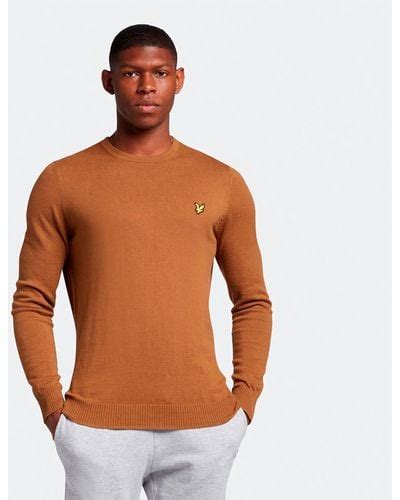 Brown Lyle & Scott Knitwear for Men | Lyst