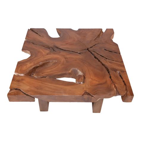 Square Living Edge Coffee Table 42 | Chairish