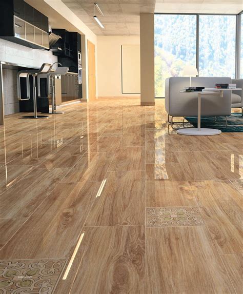 Living room tile / floor / porcelain stoneware / damask WOOD : SUBIC ...