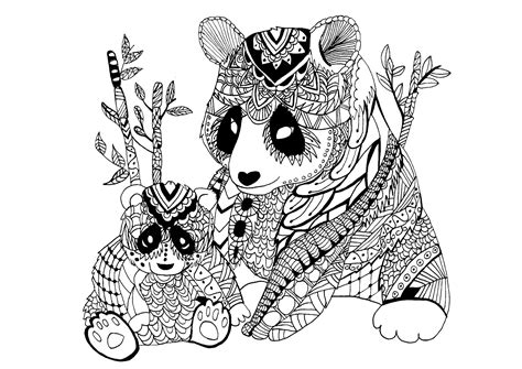 Coloriage Panda Kawaii - Gamboahinestrosa