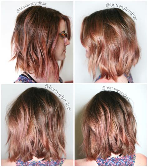 rose gold ombre hair short - Meda Burdette