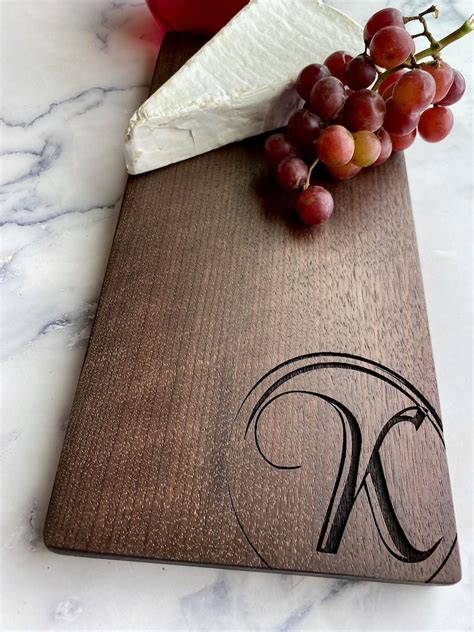 Monogram Personalized Charcuterie Board Personalized Cheese - Etsy Canada