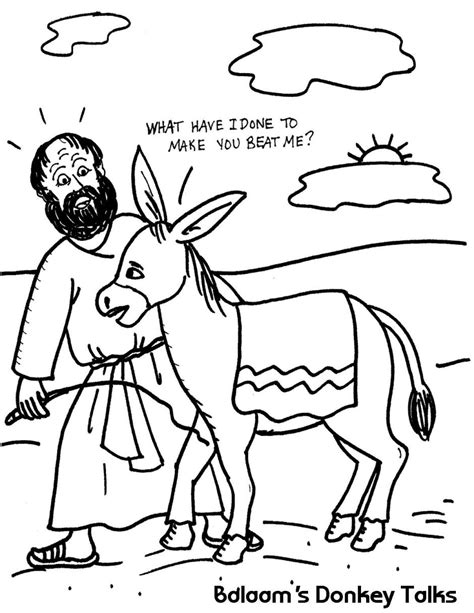 The best free Balaam coloring page images. Download from 13 free ...