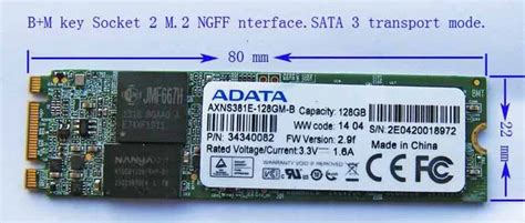 Aliexpress.com : Buy AXNS381E 128GM B M.2 NGFF 128GB SSD from Reliable ...