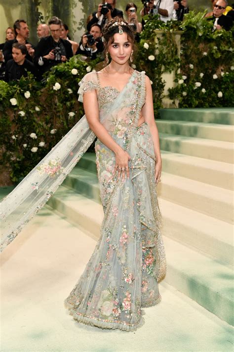 Alia Bhatt spills glamour at Met Gala 2024, stuns in Sabyasachi saree ...