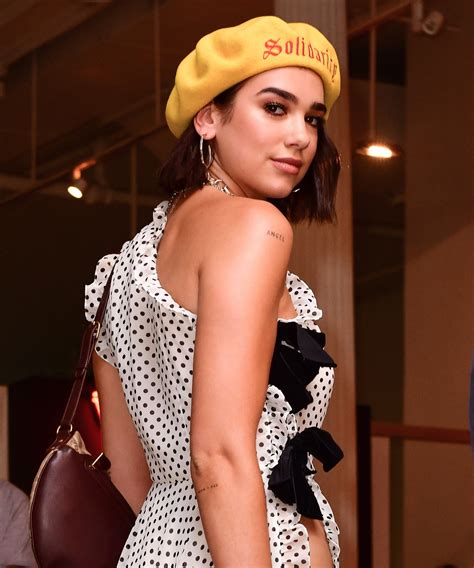 Lipa Ink Tattoos Dua Lipa Tattoo Radical Optimism Tour Malaysia