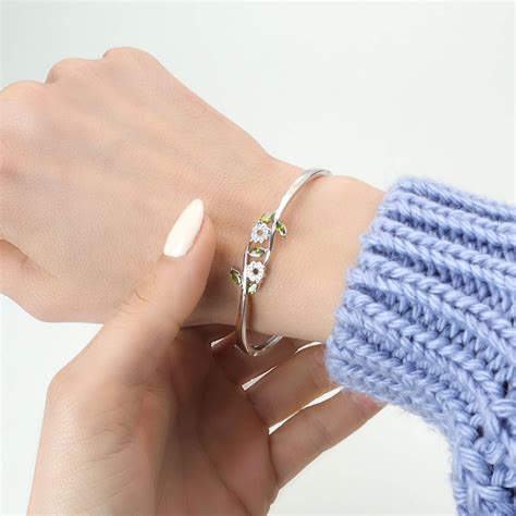 Твърда сребърна гривна "Природа" - Silenti Jewelry