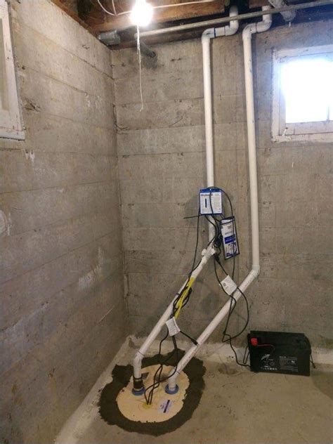 Basement Waterproofing - D. Wermuth Basement Triplesafe Pump Install ...