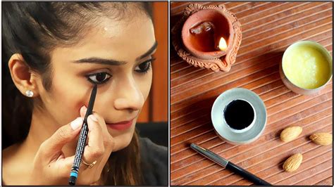 இயற்கையான கண் மை தயாரிக்கும் முறை | How to make kajal at home in Tamil