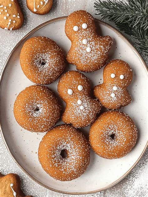 Irresistible Gingerbread Donuts with Creamy Spiced Filling