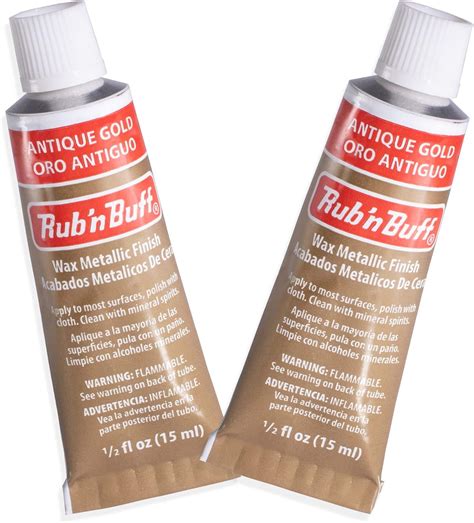 Amazon.com: AMACO Rub n Buff Wax Metallic Finish - 2 Rub n Buff Antique