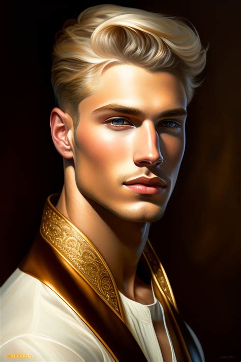Lexica - Young man with ash blond hair, oil painting, intricate