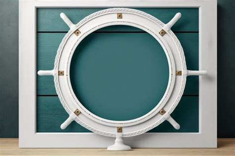 premium ai image nautical blank frame background copy space mockup