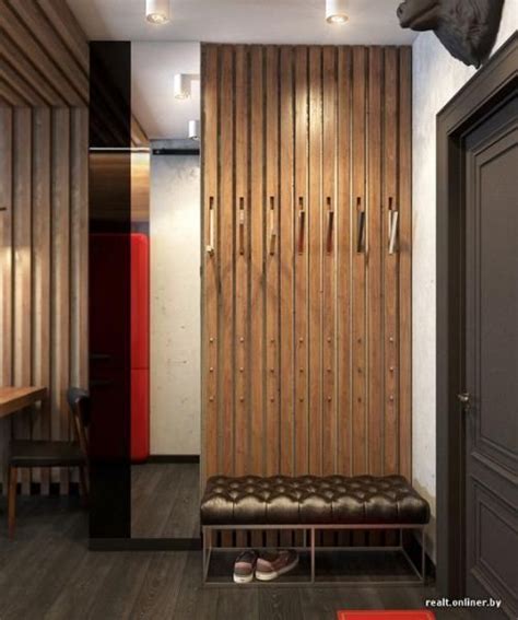 Рейки в интерьере прихожих | Foyer design, Interior design living room ...