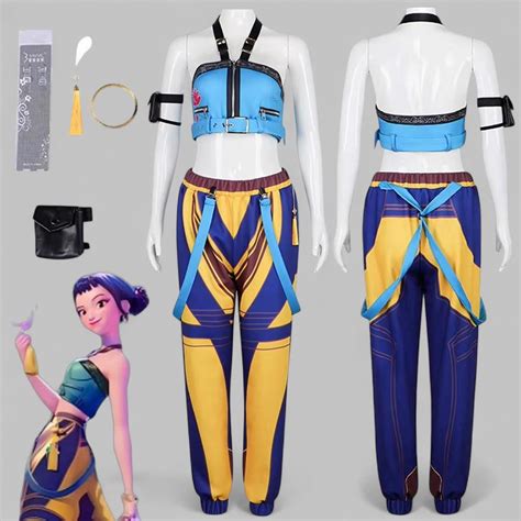 K-pop: Demon Hunters Zoey Cosplay Costume, Uniform Halloween Carnival