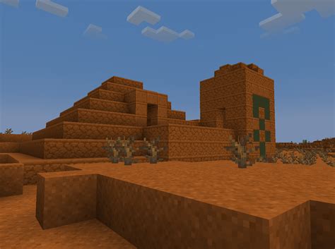 Made a mesa/badlands temple because we need more variety : r/Minecraft