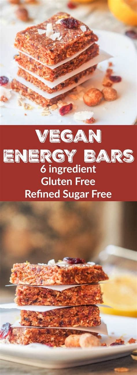 Vegan Energy Bars with Coconut Macadamia and Cranberry {Gluten-free}