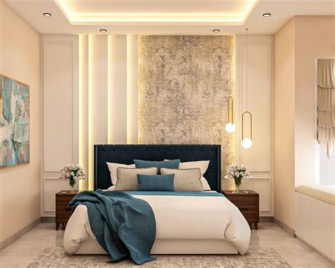 Convenient Maximum Storage Modern Master Bedroom Design | Livspace