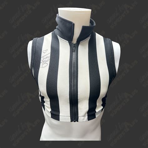 Traci Brooks signed Ring Worn Referee Tanktop – Signed By Superstars