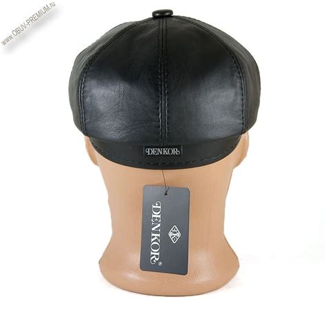Купить кожаную кепку восьмиклинку Denkor с доставкой примеркой