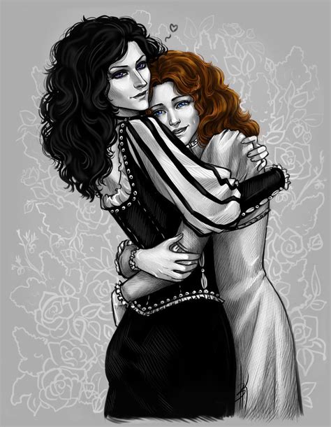 Yennefer and Triss by NastyaKulakovskaya : r/witcher