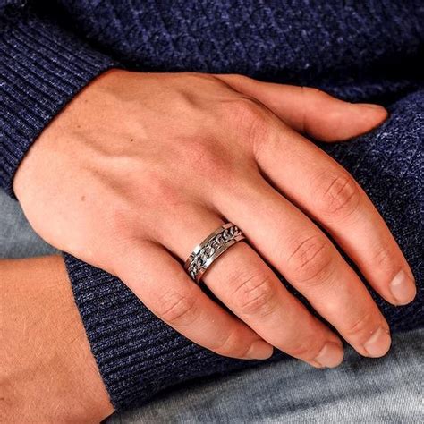 ringen mannen ring mannen ring heren zilverkleurig ring