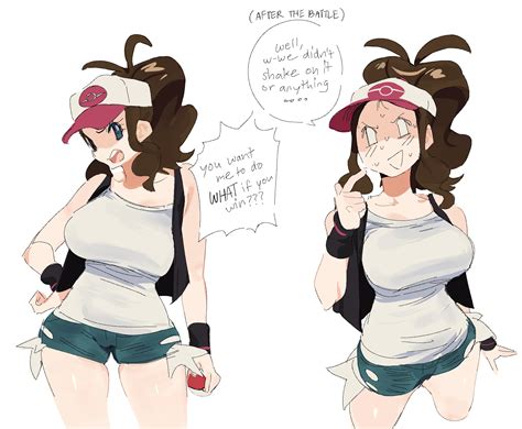 hilda (pokemon and 1 more) drawn by whoopsatro | Danbooru