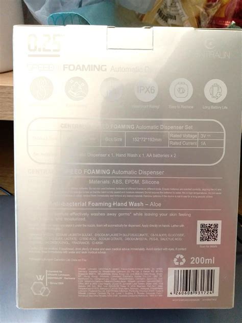 全新Centralin自動泡沫洗手機 (Walch, automatic foaming dispenser), 家庭電器, 熱水爐及淋浴設備 ...