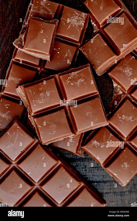 A studio photo of a block of chocolate Stock Photo - Alamy