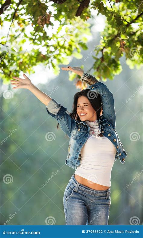 feeling  stock photo image  confident denim leaves