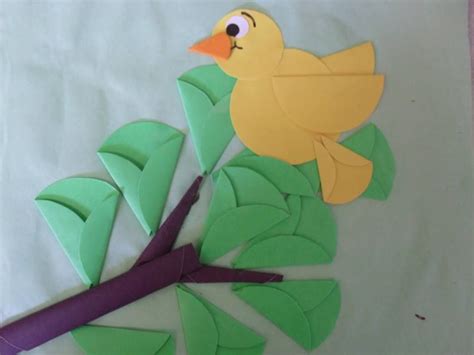 Passarinho 2 | Circle crafts, Paper crafts, Paper crafts for kids