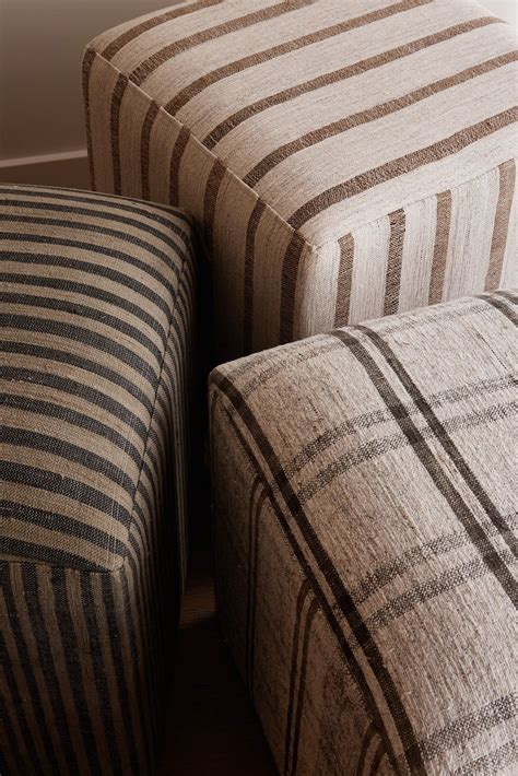 Found Ottoman | Ottoman, Patterned ottoman, Modern cabin