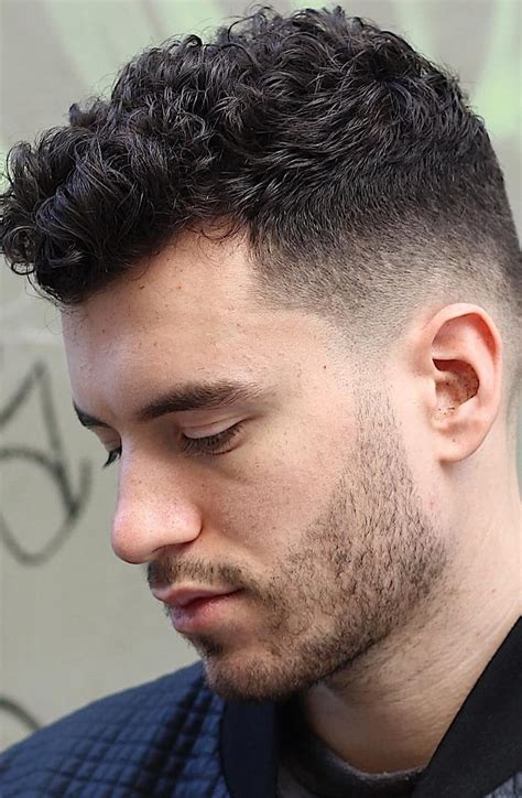 Curly Hair Fade Hairstyle for Men - Mens Hairstyle 2020
