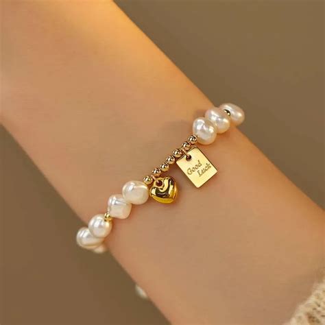 Браслет из искусственного жемчуга в стиле барокко | AliExpress