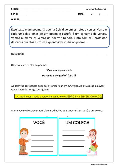 Atividade Poema 1 Ano