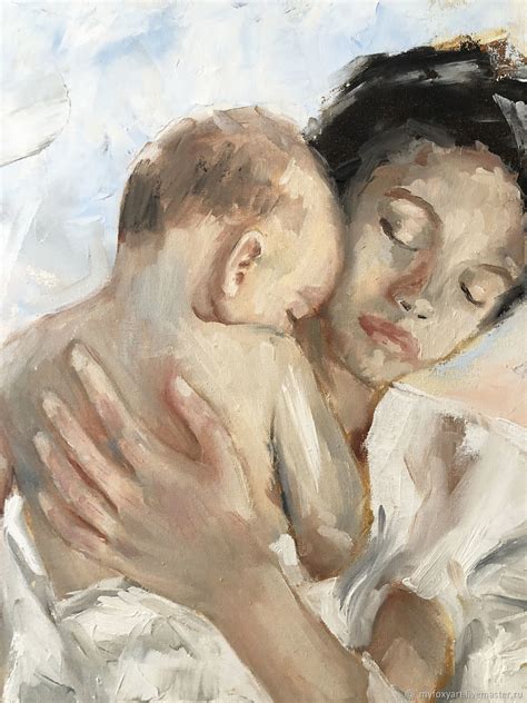 Мама и малыш, картина в детскую, мама обнимает малыша. в интернет ...