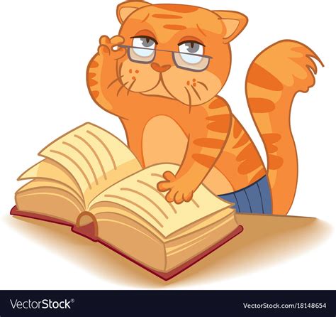 Cat - scientist Royalty Free Vector Image - VectorStock