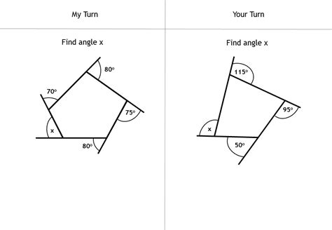 Finding Angles in Regular Polygons Worksheet | Geometry PDF Worksheets - Worksheets Library