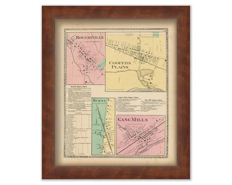 Villages of Rogersville, Coopers Plain, Gang Mills and Burns, New York
