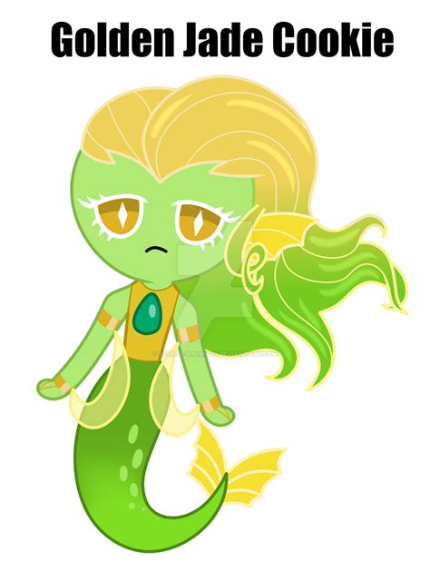 [Cookie Run Kingdom OC] Golden Jade Cookie by Eclipse-Knight15 on