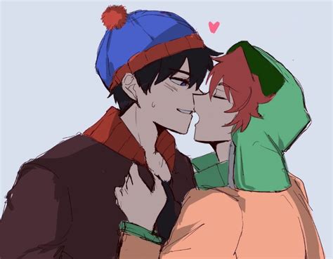 Создать мем "sp_owo стэн и кайл, кайл брофловски, stan x kyle ...